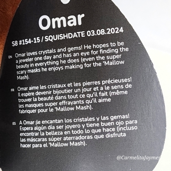 🖤 OMAR 🐻 Select Series Brown Bear w Jason Mask Halloween 2024 Squishmallow NWT - Picture 4 of 9